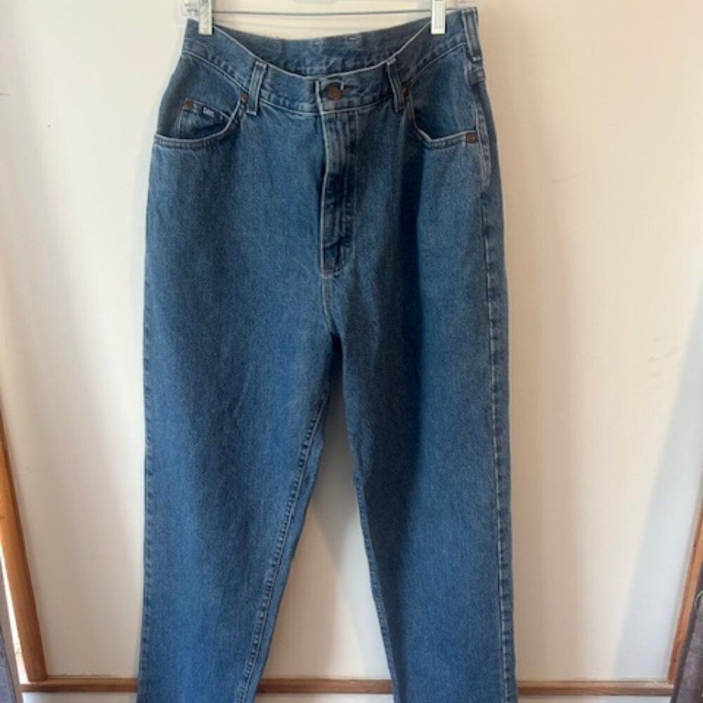 Lee MR Vintage (70's or before) distressed 5 pocket straight jeans, size 16L